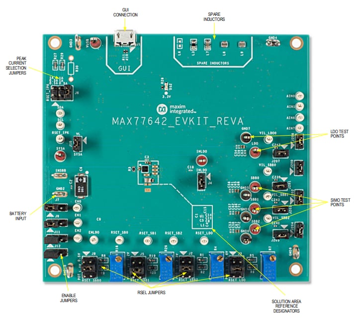 Analog Devices Inc. Kit d'évaluation MAX77642EVKIT